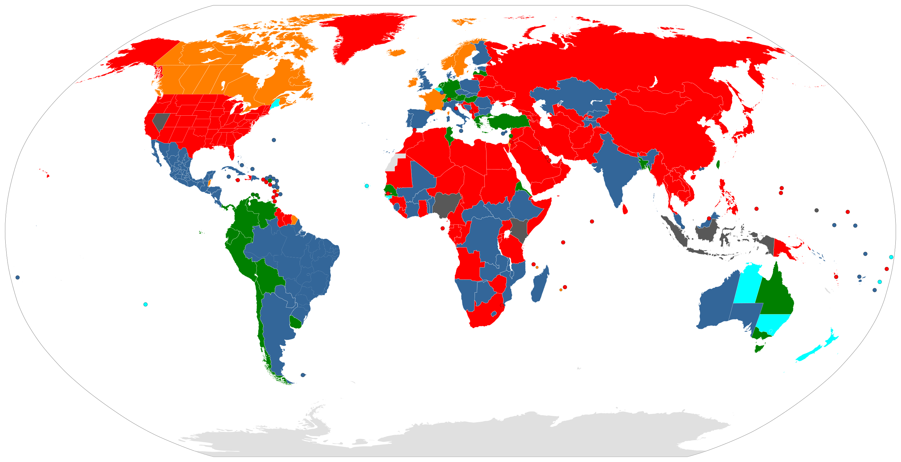 Legality of prostitution worldwide